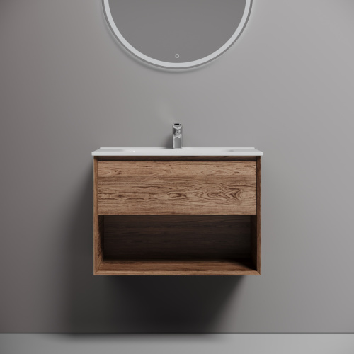 Тумба под раковину Sancos Marmi 1.0 MR1.070ECH 70х40 подвесная цвет коричневый - фото 3